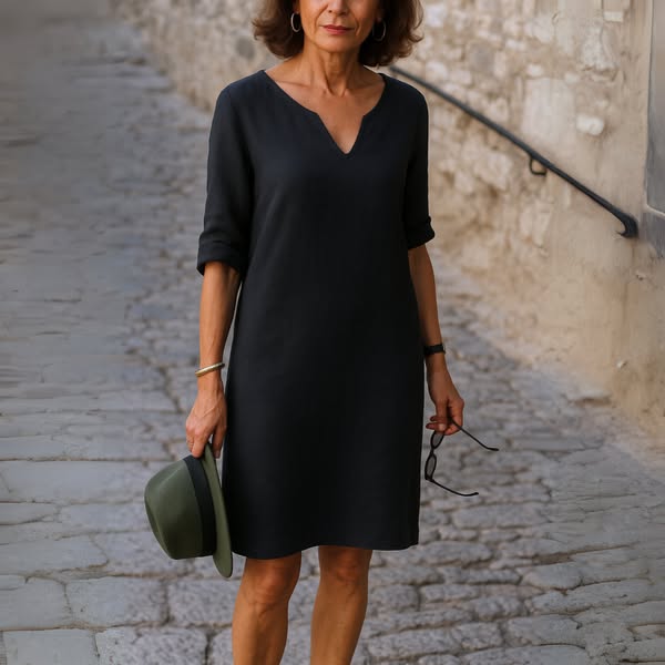 Ria | Elegant V-Neck Dress