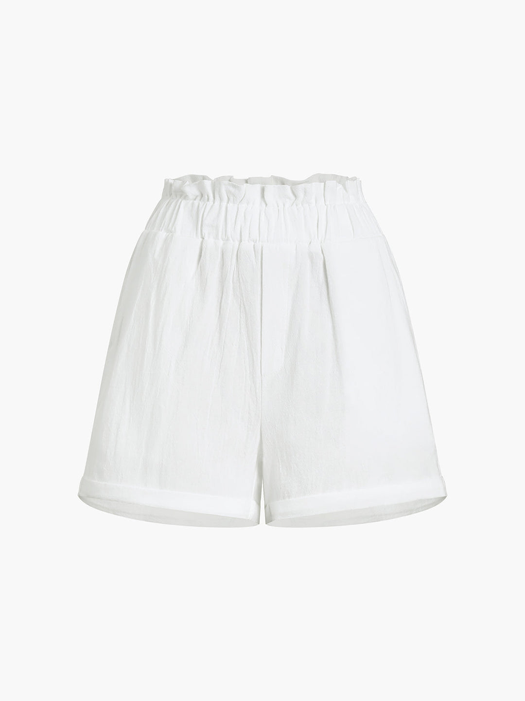 Solid Cotton Ruffle Shorts Sets