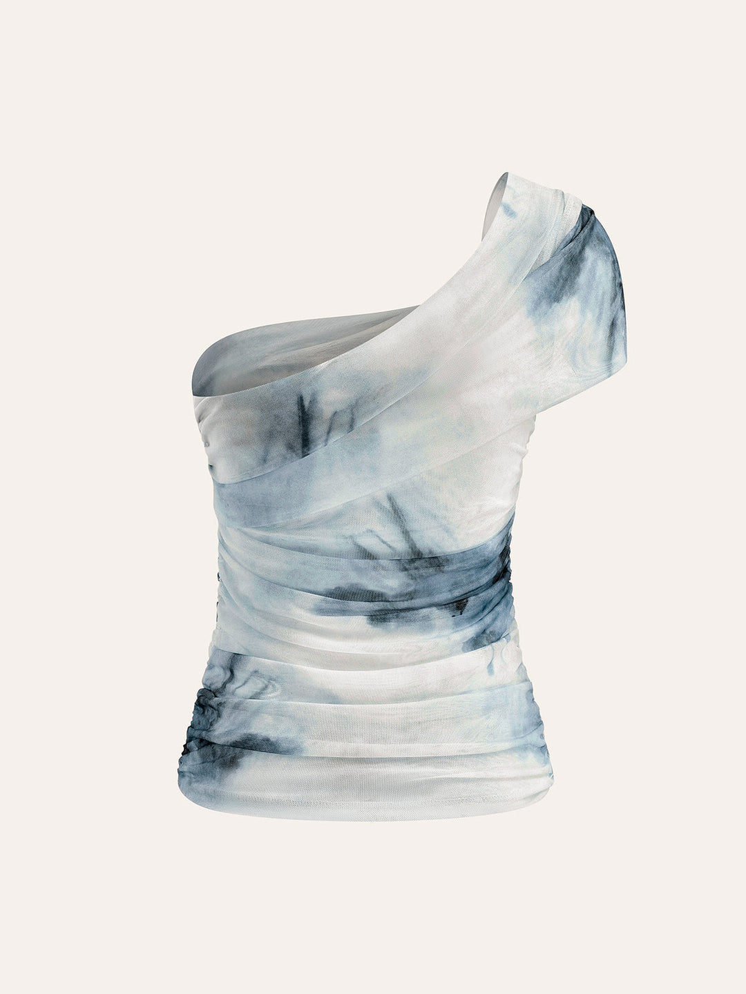 Tie-Dye One-Shoulder Top