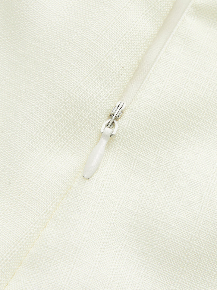 Floral Print Three-Piece Shorts Set With Belt