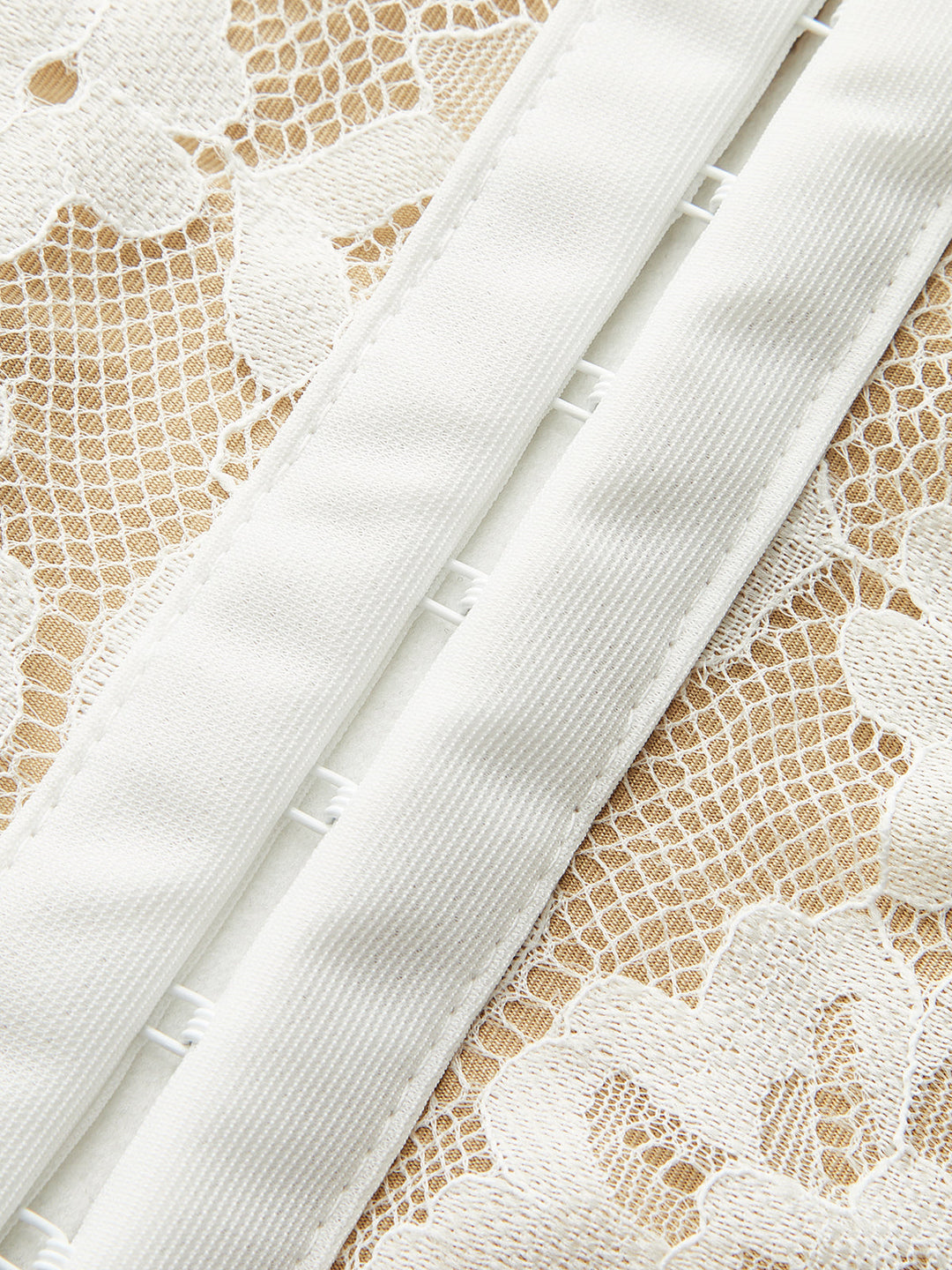 Strapless Floral Lace Corset Top