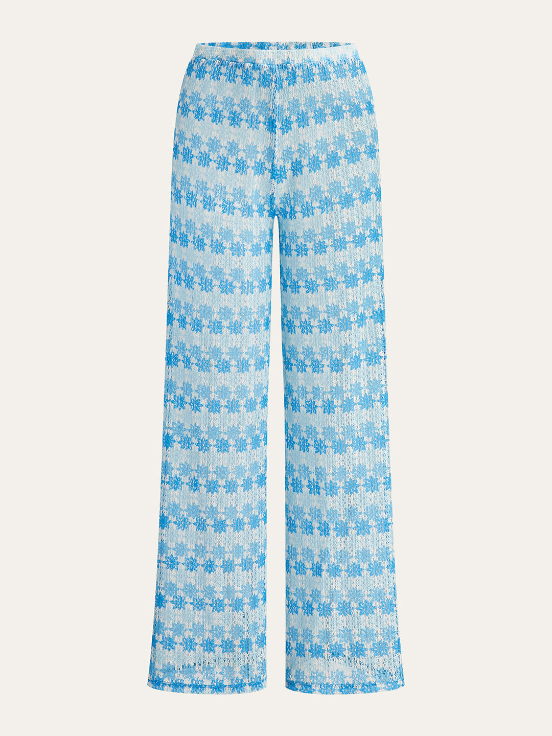 Tie-Back Crochet Halter Pants Set