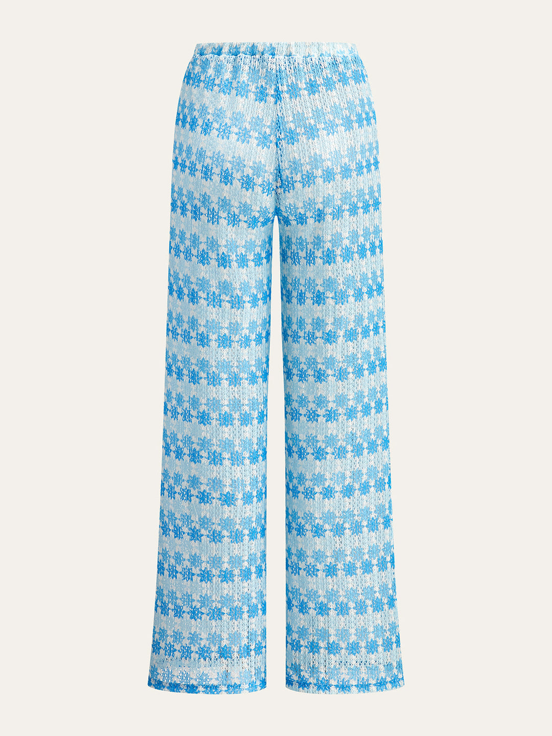 Tie-Back Crochet Halter Pants Set