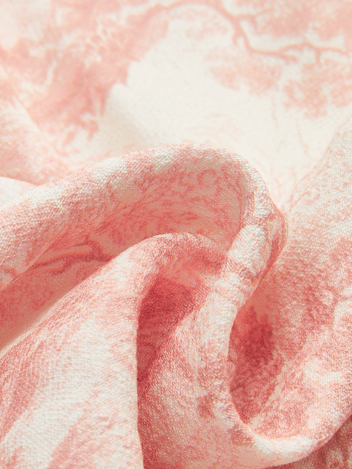 Printed Contrast Trim Shorts Sets