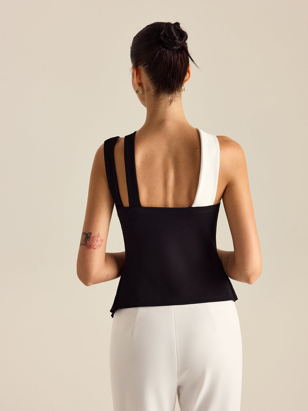 Asymmetric Peplum Top