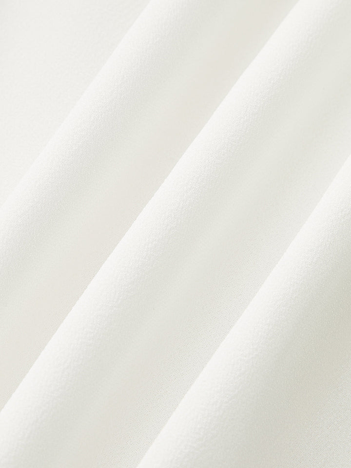 Semi-Sheer Halter Ruffle Backless Maxi Dress