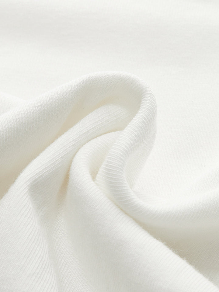 Cropped Knot-Front T-Shirt