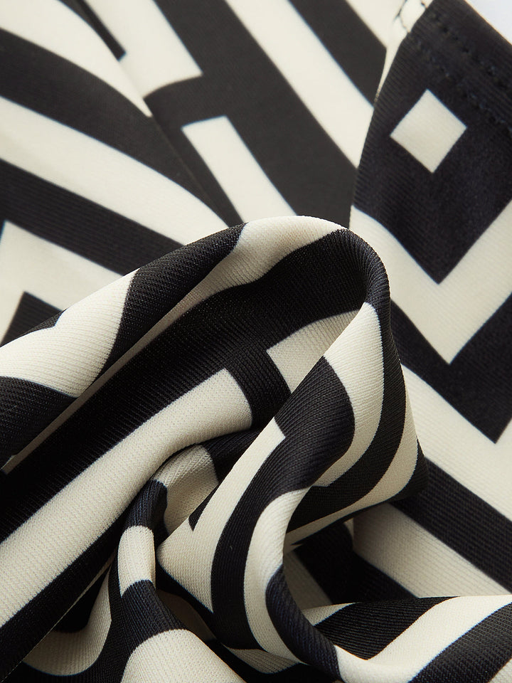 Geometric Print Bikini Set