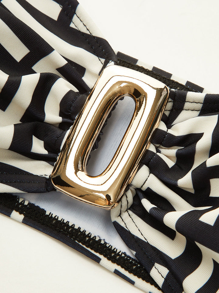 Geometric Print Bikini Set