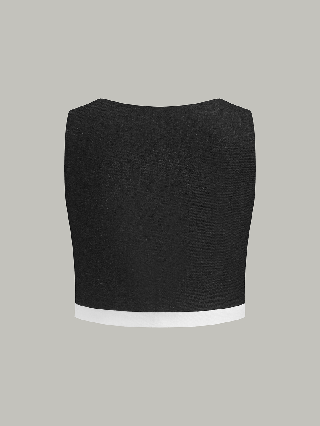 Contrast Trim Skirt Set