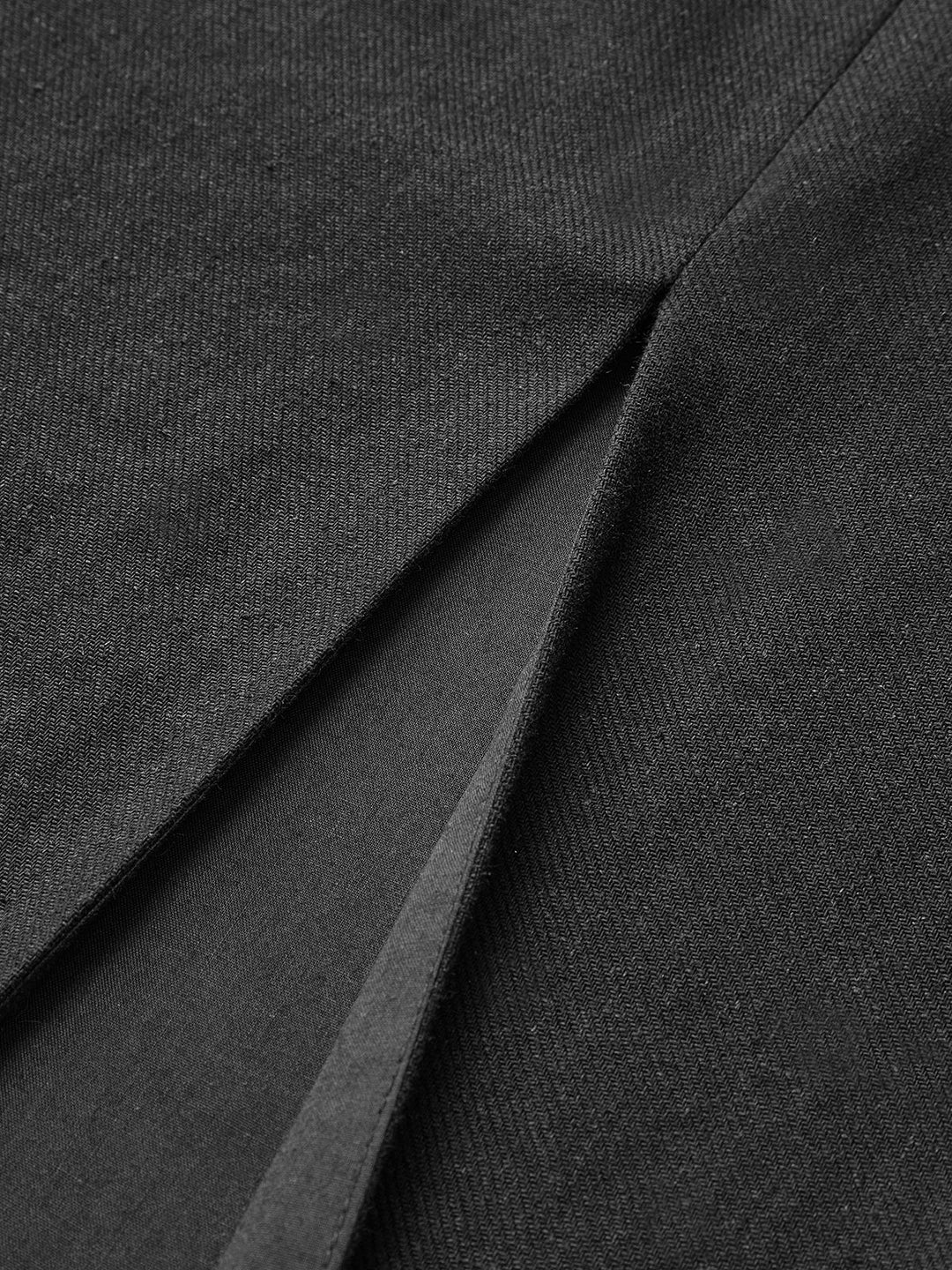 Contrast Trim Skirt Set