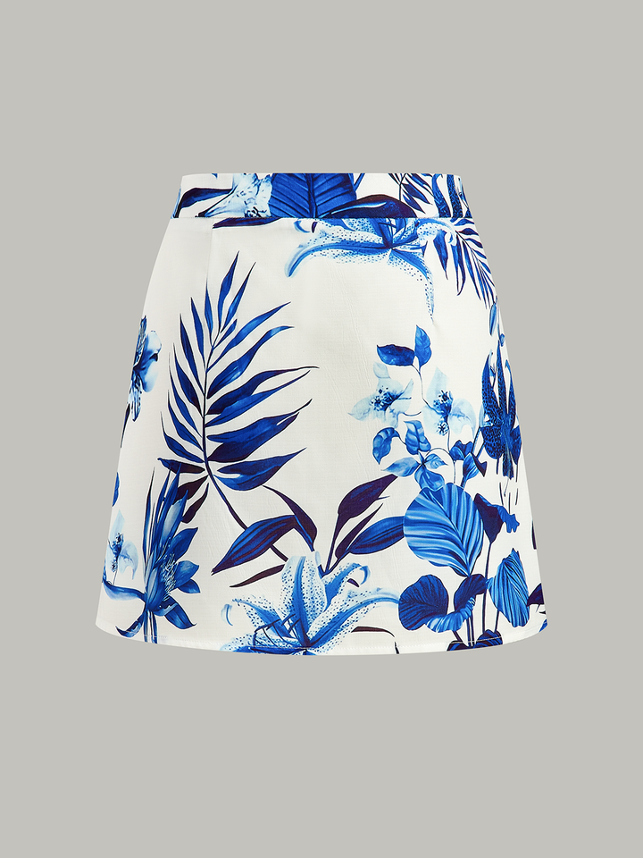 Asymmetric Wrap Skirt