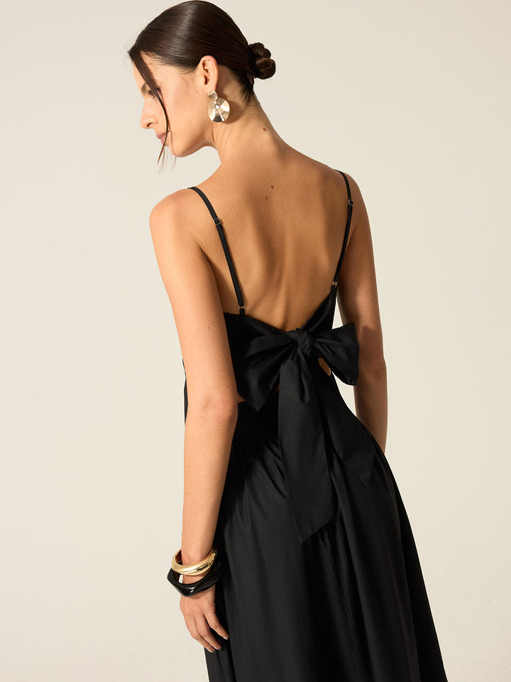 Spaghetti Strap Backless Skirt Set