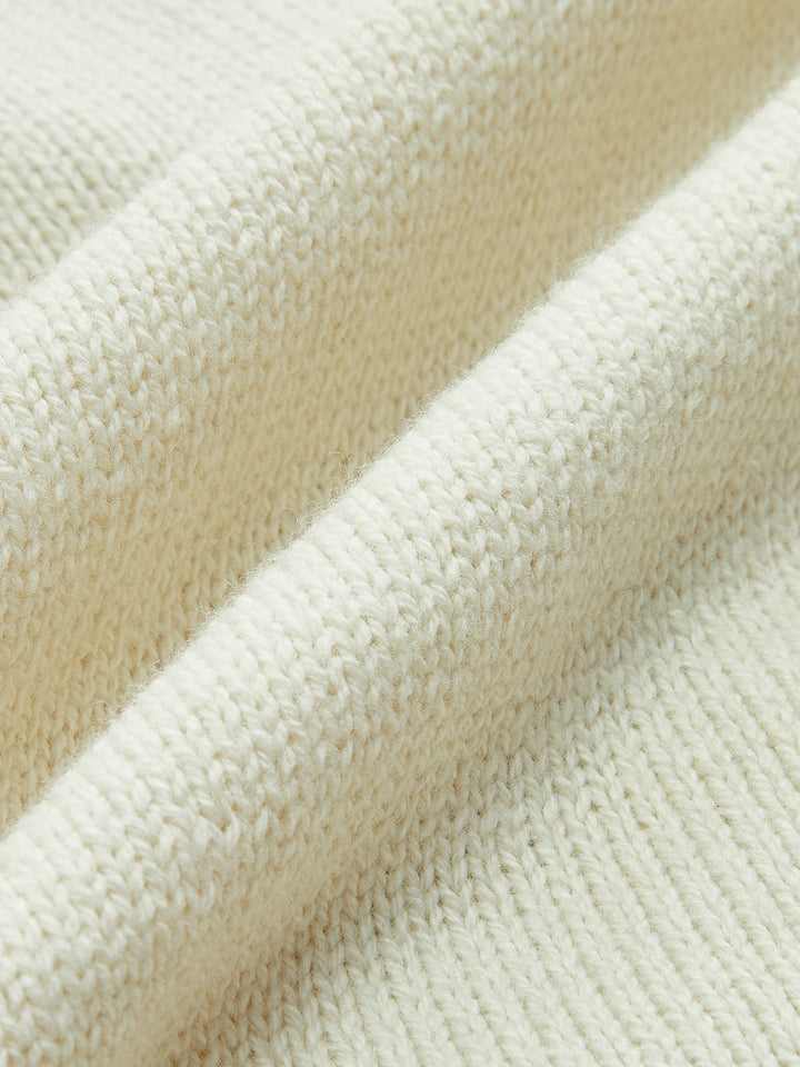 Contrast Trim Tie-Front Knit Vest