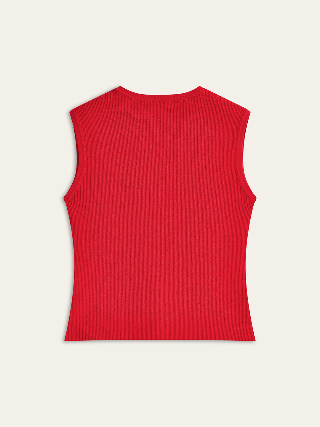 V-Neck Button Down Knitted Vest