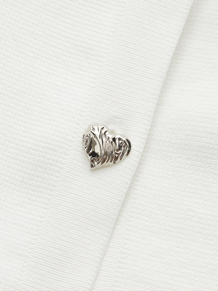 Short-Sleeved Peplum Cardigan