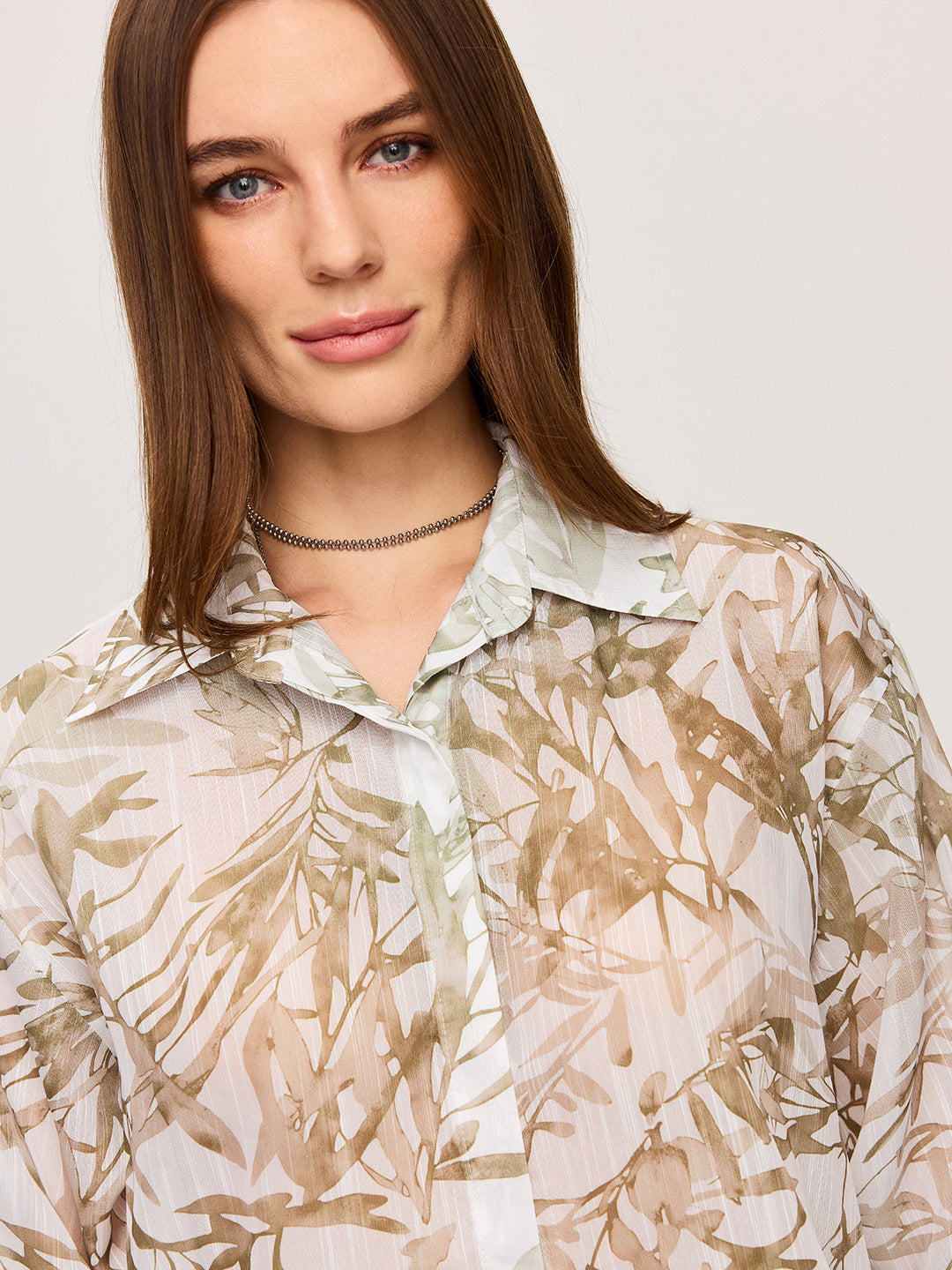 Leaf Printed Shorts Set