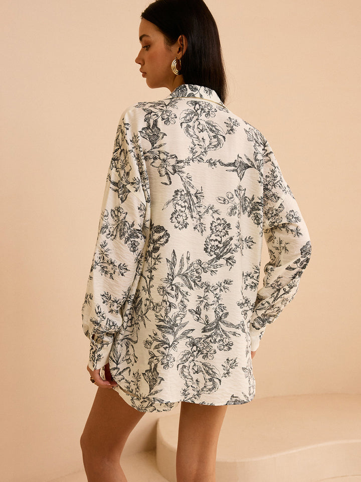 Floral Print Three-Piece Set