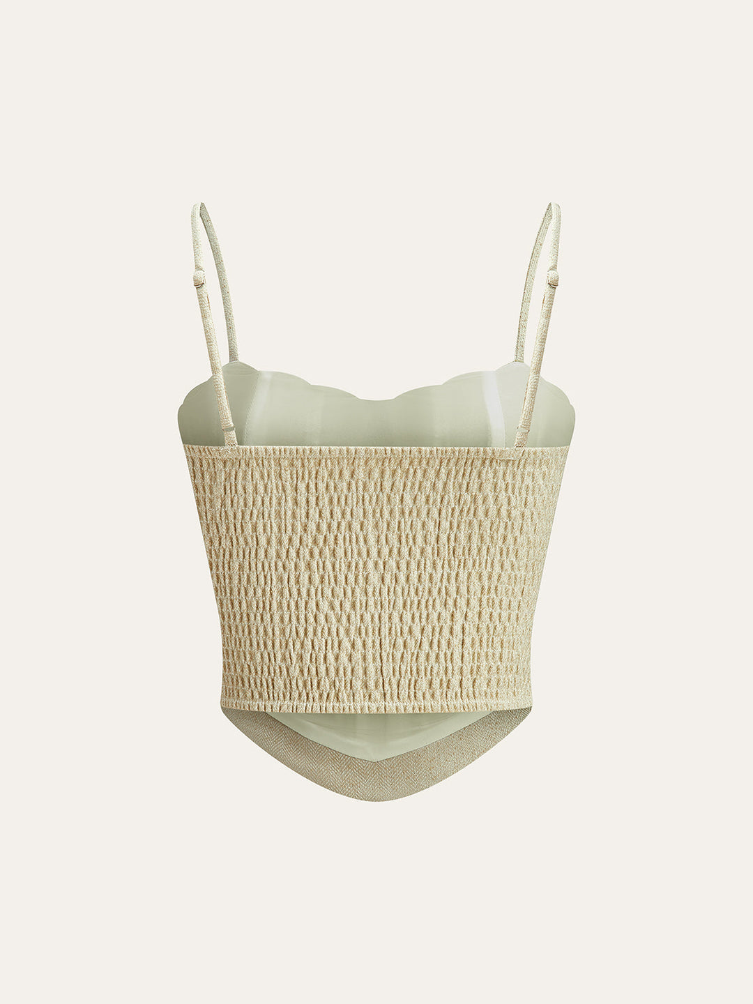 Cotton Blend Corset Top