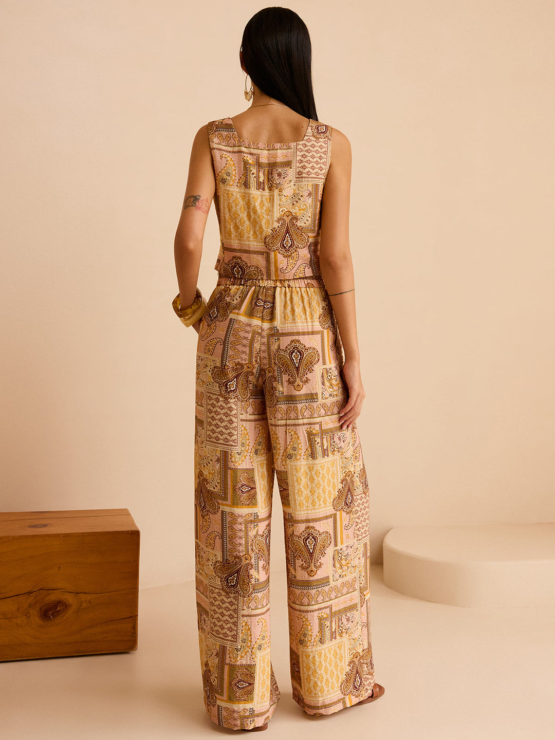 Ethnic Print Pants Set