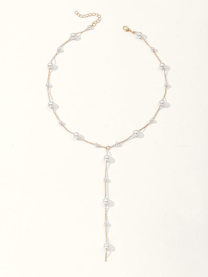 Pearl Drop Y-Necklace