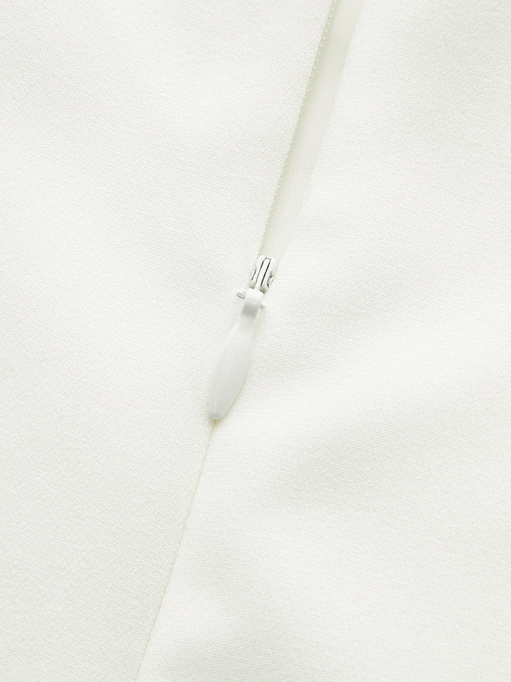 Sleeveless Peplum Top with Metal Buttons