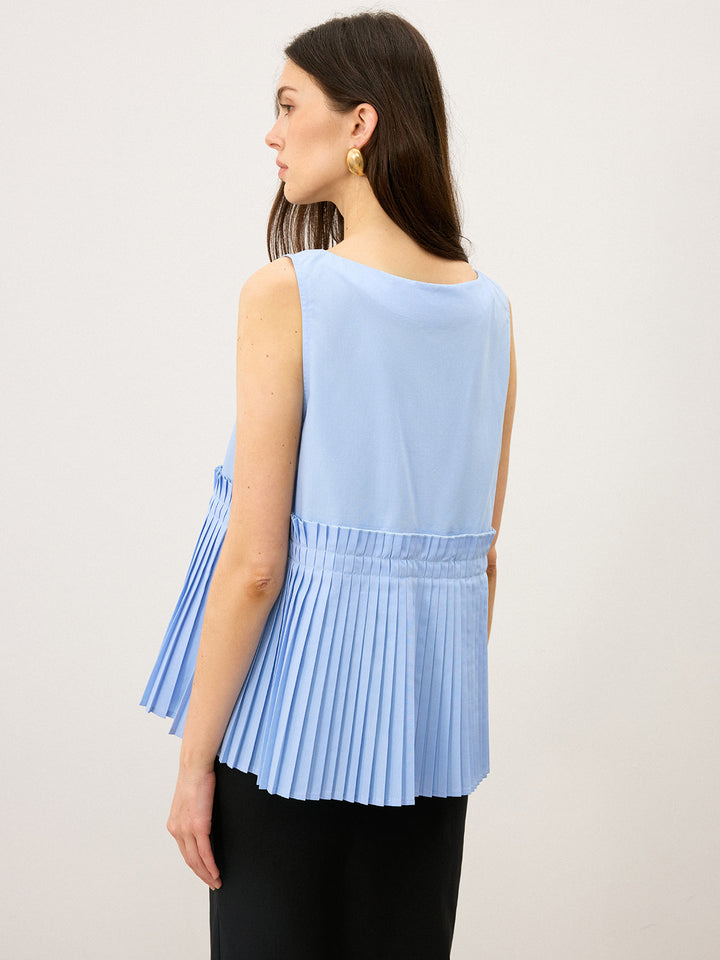 Pleated Hem Tank Top