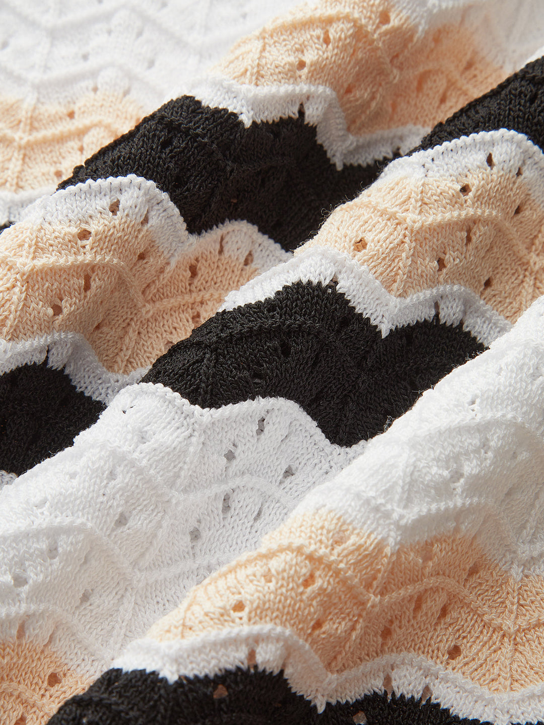 Striped Hem Knit Maxi Skirt