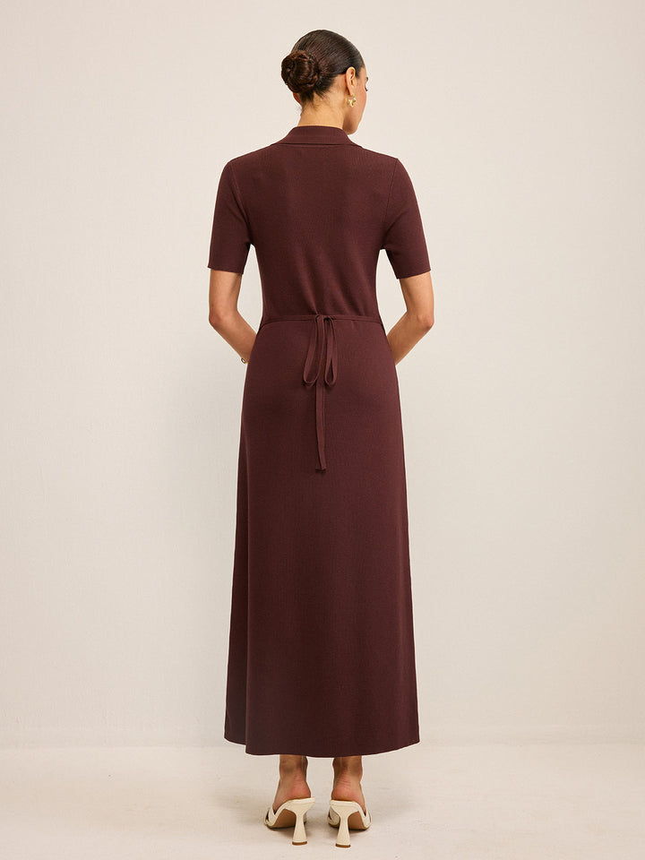 Pocketed Button-Front Maxi Dress