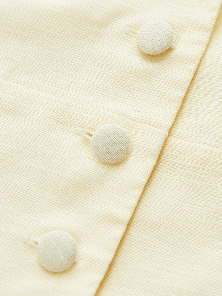 Linen & Cotton Embroidered Tank Top