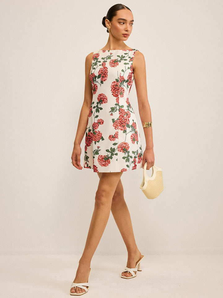 Floral Printed Shift Dress