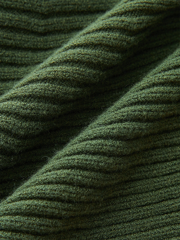 Cable Knit Peplum Sweater Vest