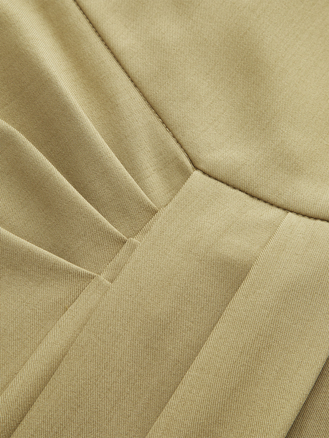 Asymmetric Ruched Mid-Waisted Pants