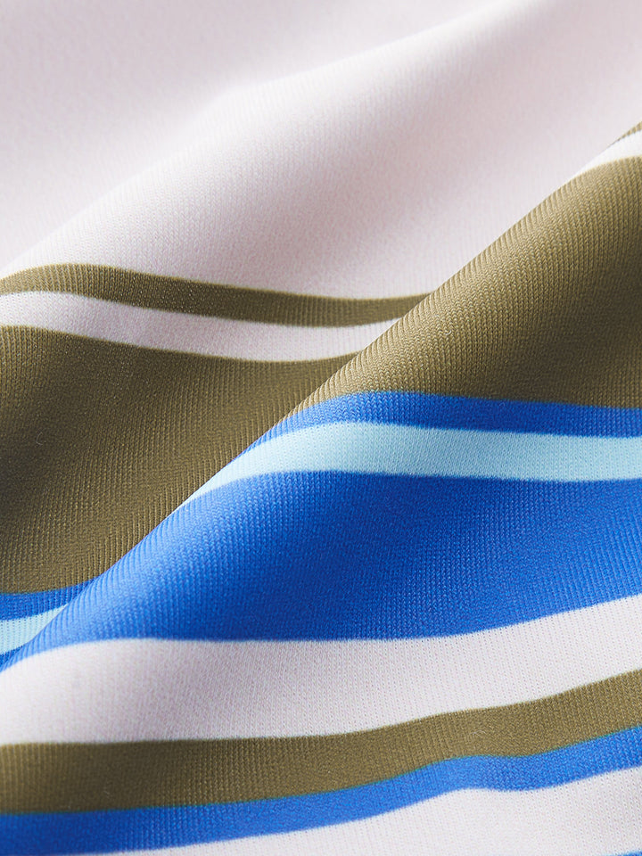 Color-Block Striped Bikini Bottom