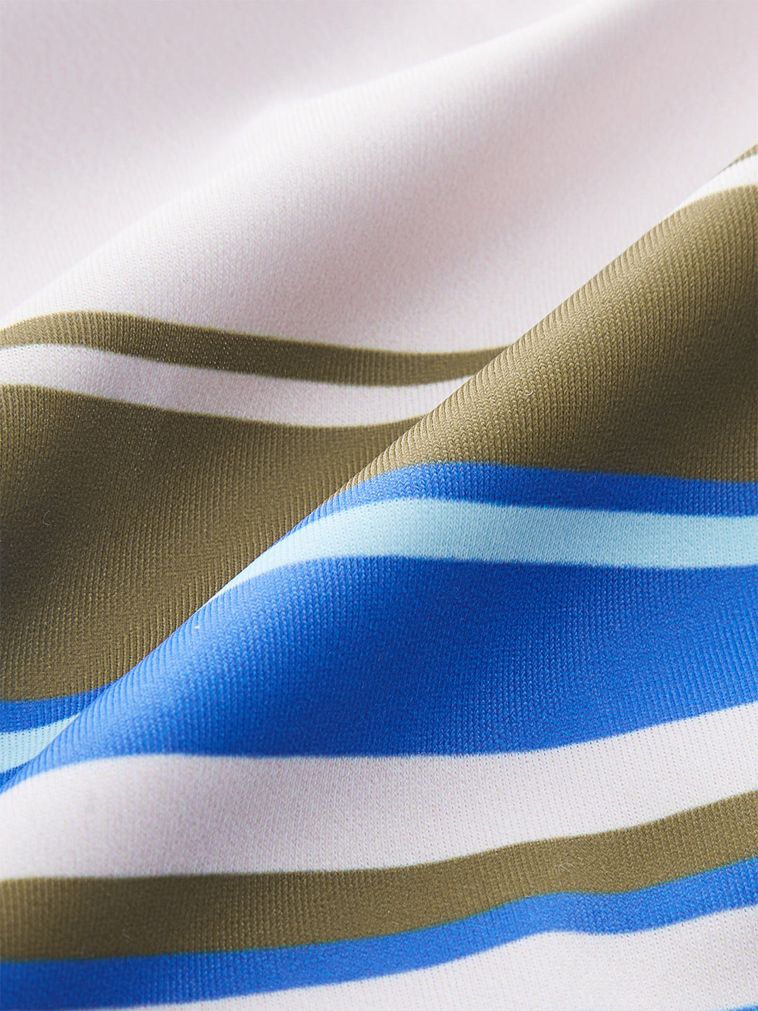 Color-Block Striped Bikini Top