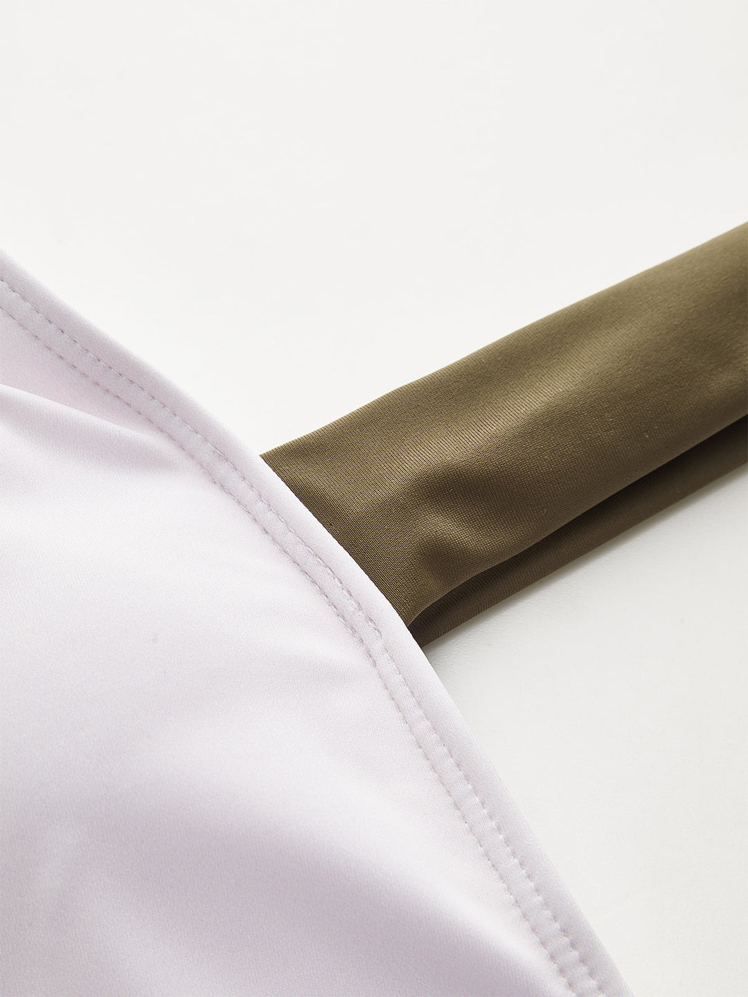 Color-Block Striped Bikini Top