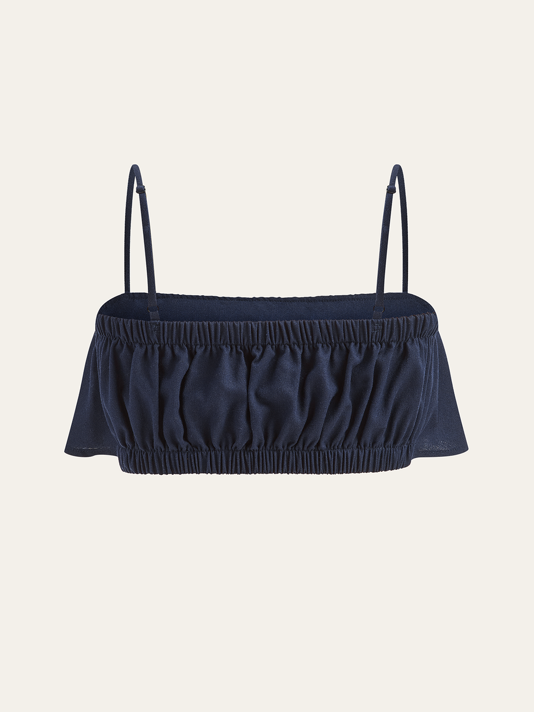 Ruffled Cami Top and Wide-Leg Pants Set