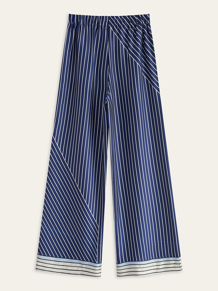 Asymmetrical Stripe Pants