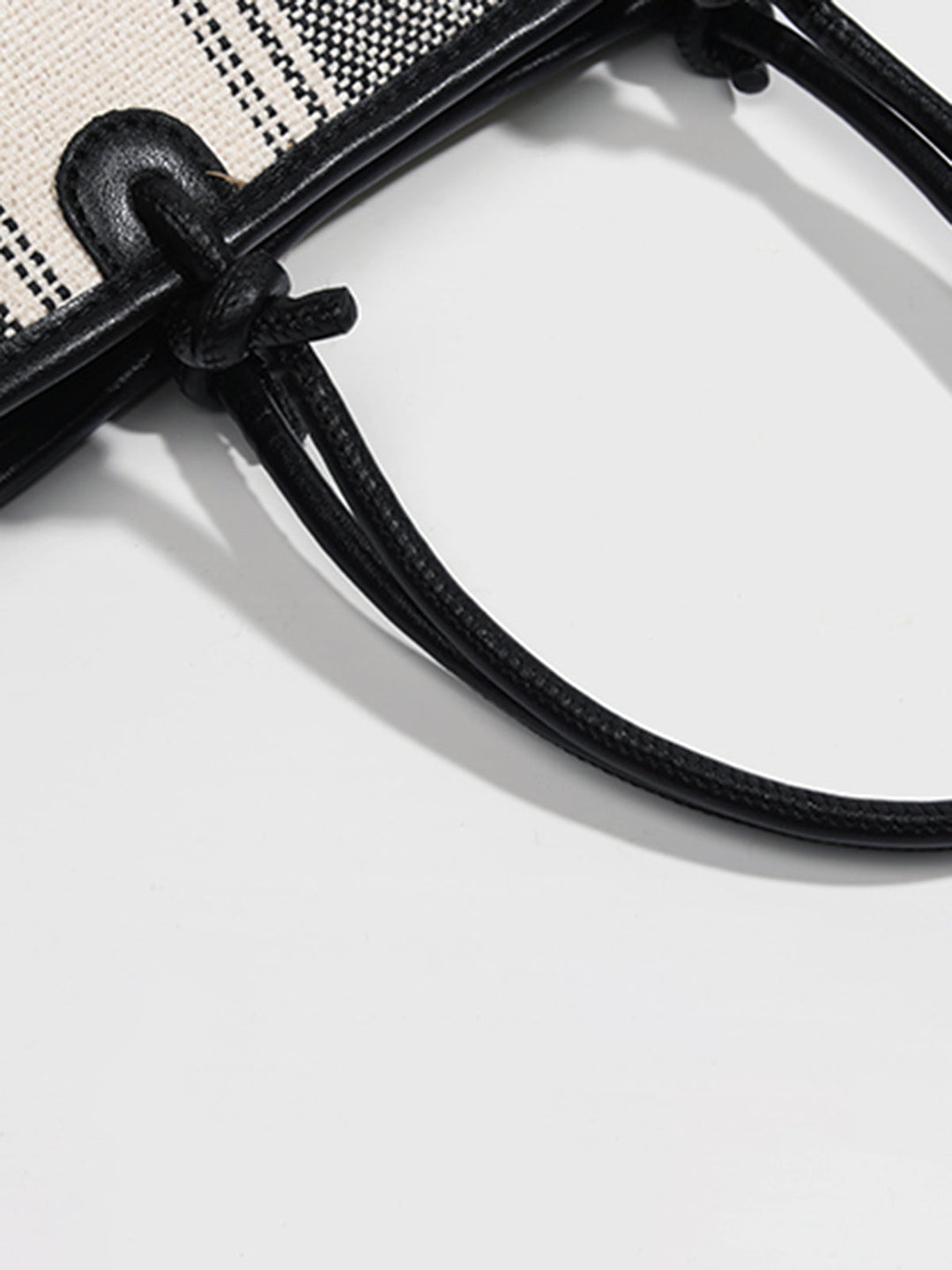 Striped Linen Tote Bag