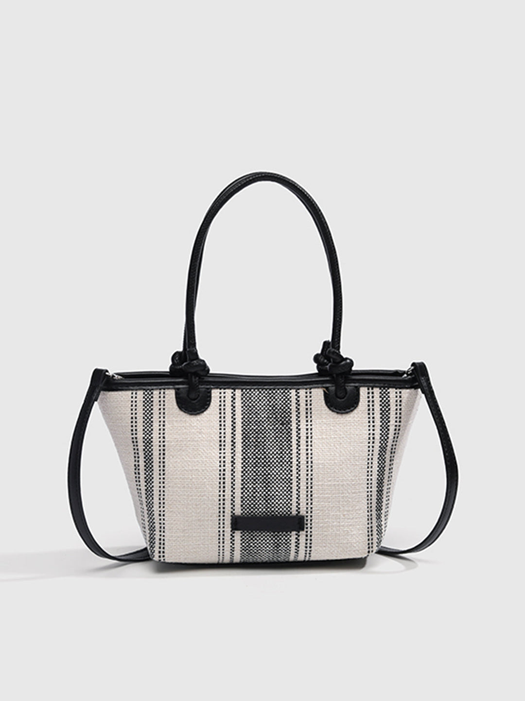 Striped Linen Tote Bag