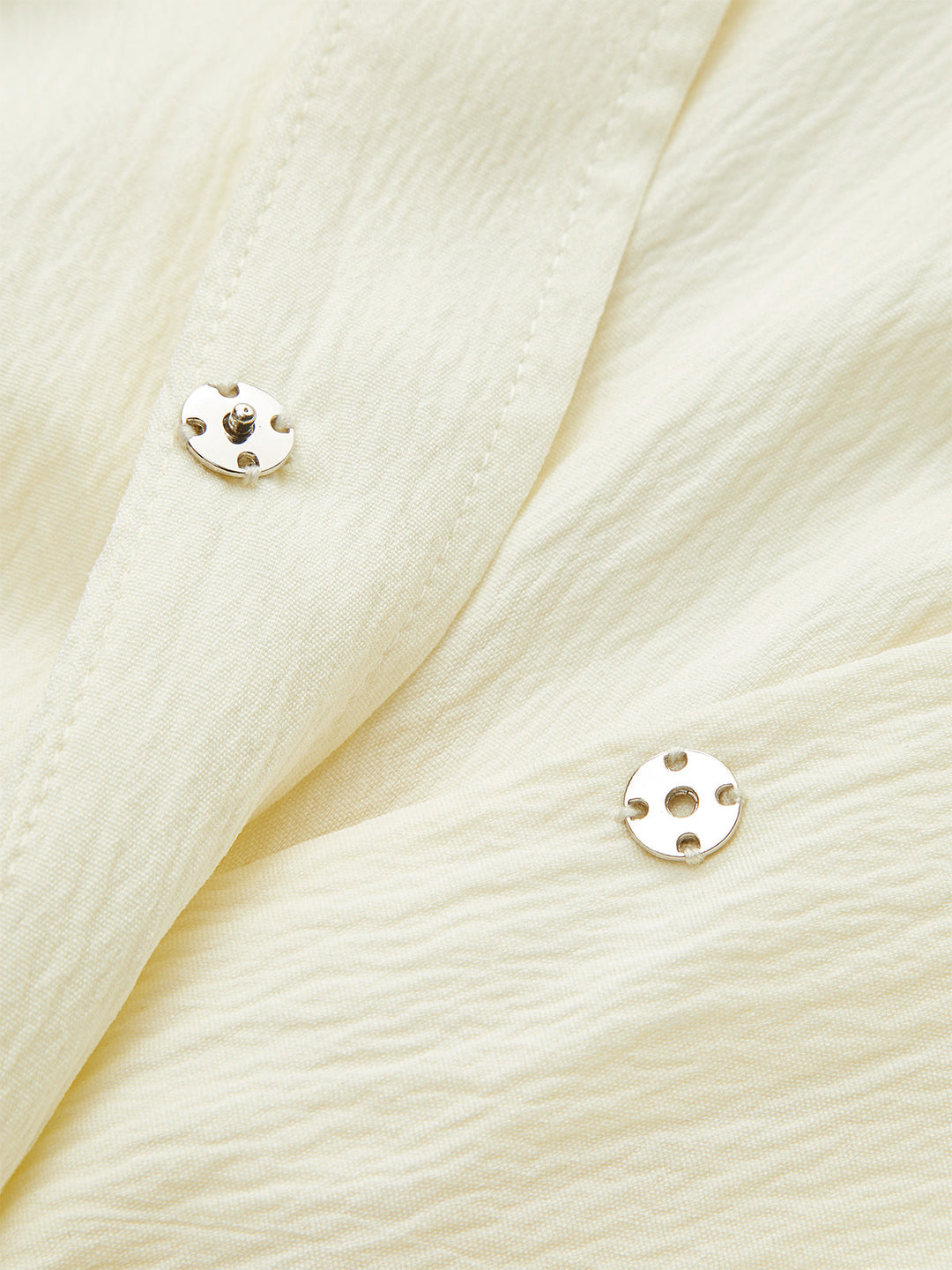 Ruched Short Sleeve Collared Top