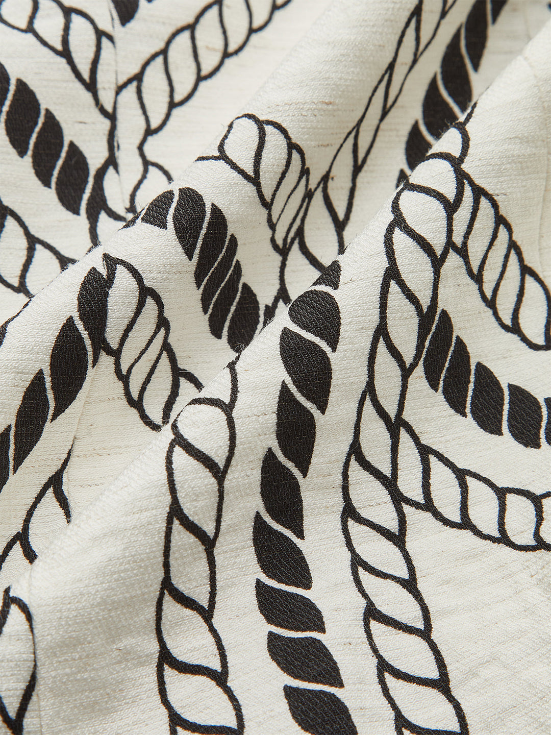 Rope-Pattern Print Vest