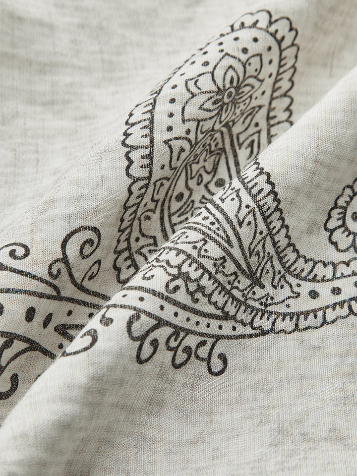 Boho Print Halter Backless Top