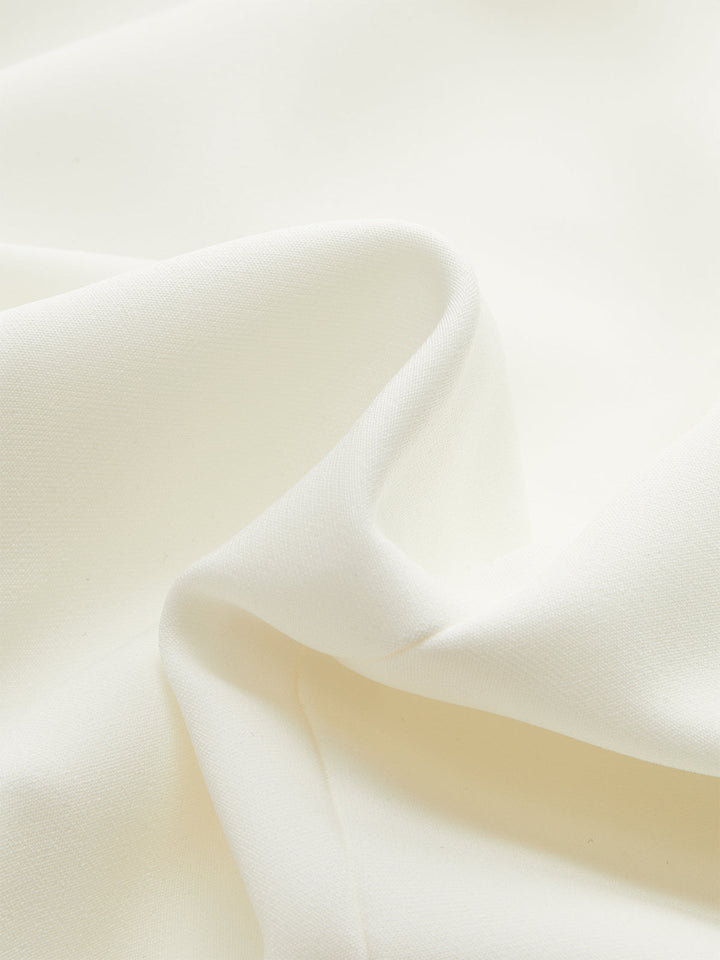 Cropped Wide-Shoulder Waist-Cinching Blazer Vest