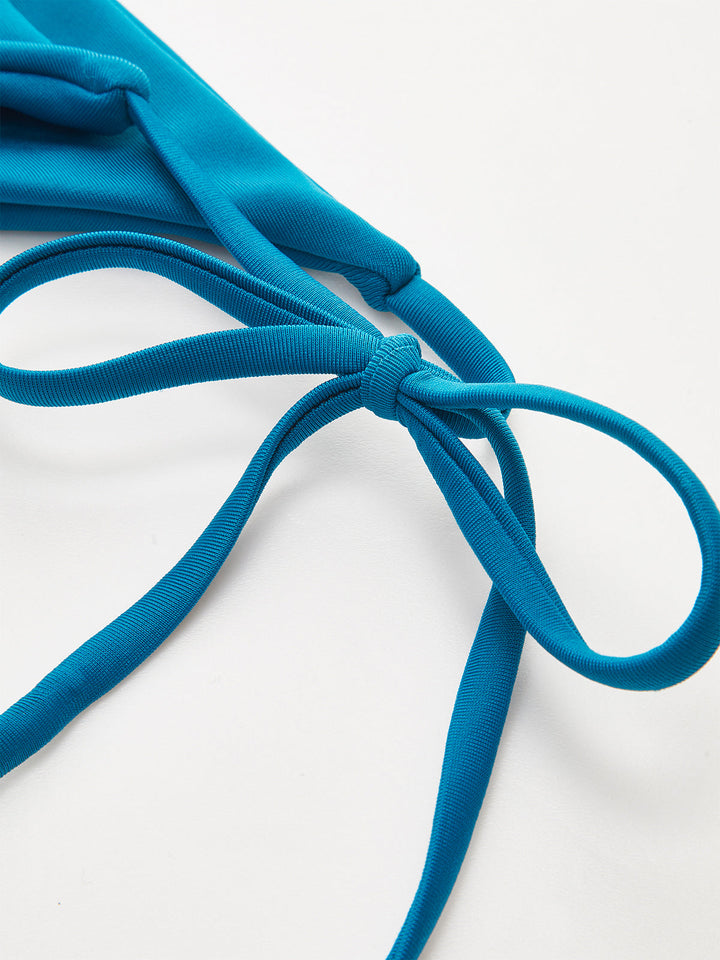 Triangle Top and Two Bottom Style Bikini Set