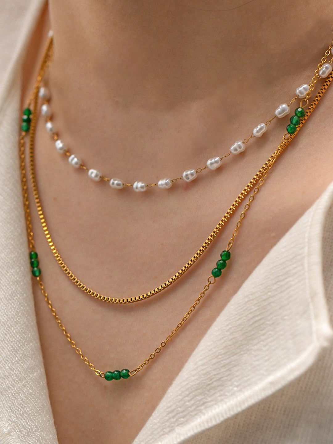 Stackable Beaded Necklace