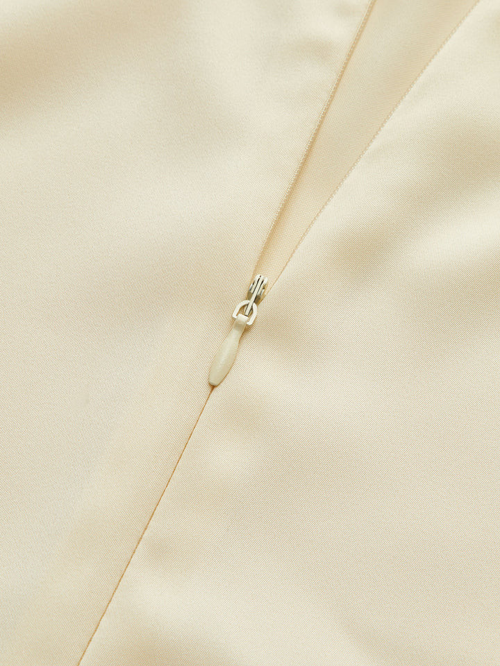 Cowl Neck Tie-Waist Dress