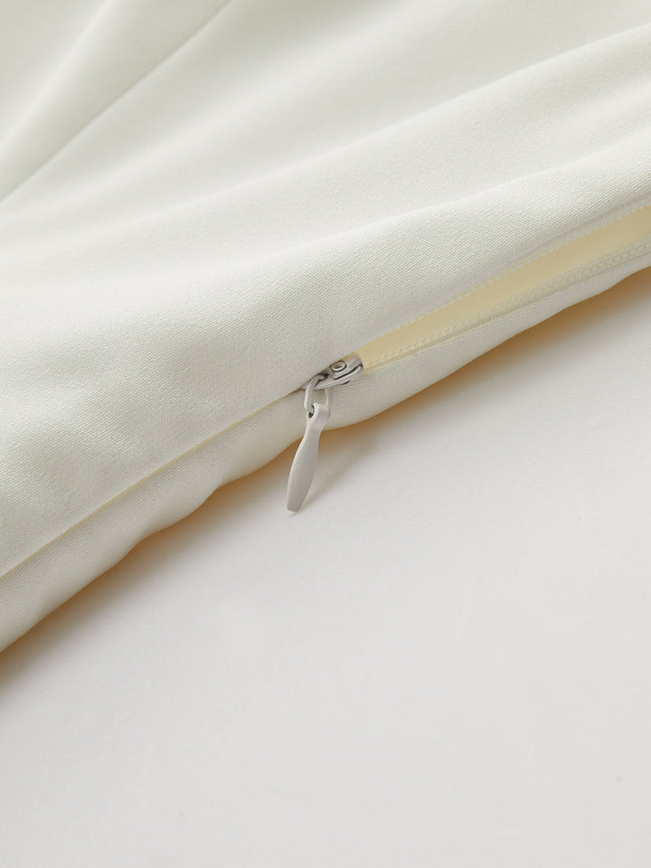 Halter Neck Strapless Pleated Mini Dress