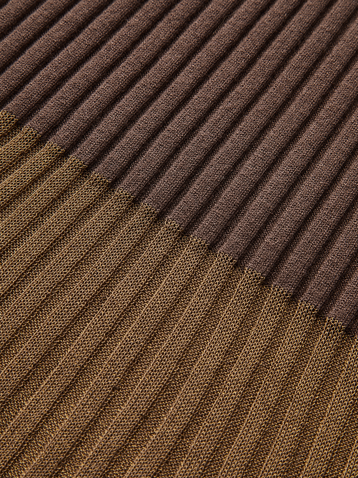 Mock Neck Sheer Paneled Sleeveless Top