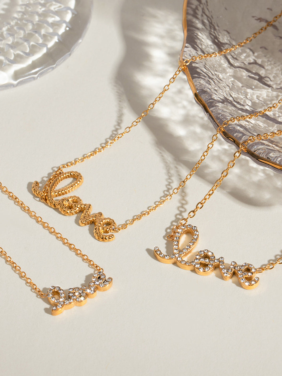 Crystal-Embellished Pendant Necklace